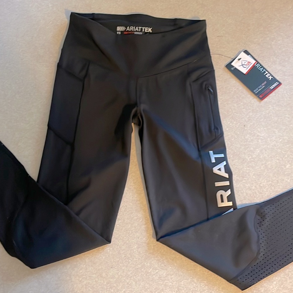 Ariat equestrian women’s cool trek black riding pants.